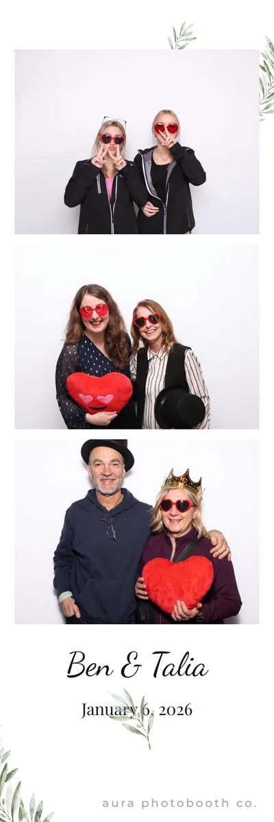2x6 photo booth print design, Type-led, no border
