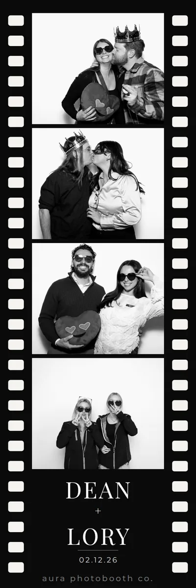 2x6 photo booth print design, Film sprocket border