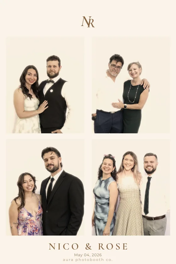 4x6 photo booth print design, Four frames, portrait