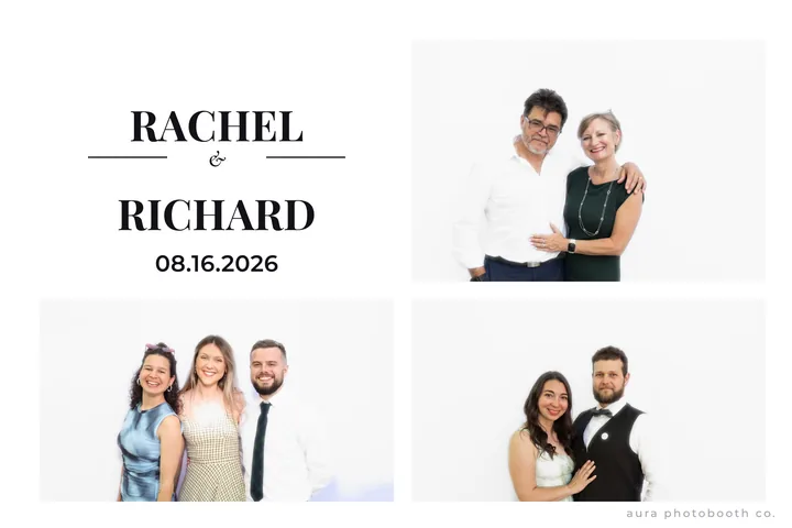 6x4 photo booth print design, Two colour bar