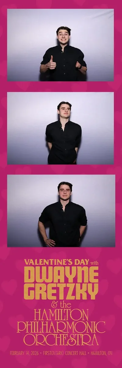 A 2x6 Aura photo strip designed for a Hamilton Philharmonic Orchestra concert night
