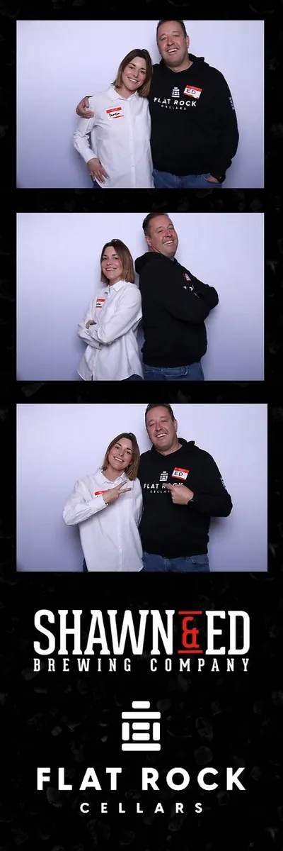 A 2x6 Aura photo strip designed for a private party